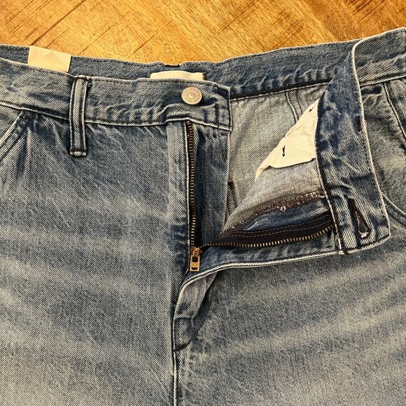 NWT American Eagle AE77 Premium Barrel Jeans Womens 10 Light Wash Ankle Denim - Picture 5 of 14